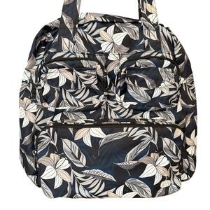 Lug Puddle Jumper Packable Tote in Lilly Black Print